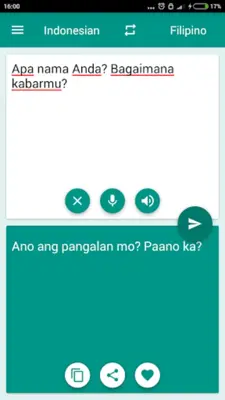 Indonesian-Filipino Translator android App screenshot 1